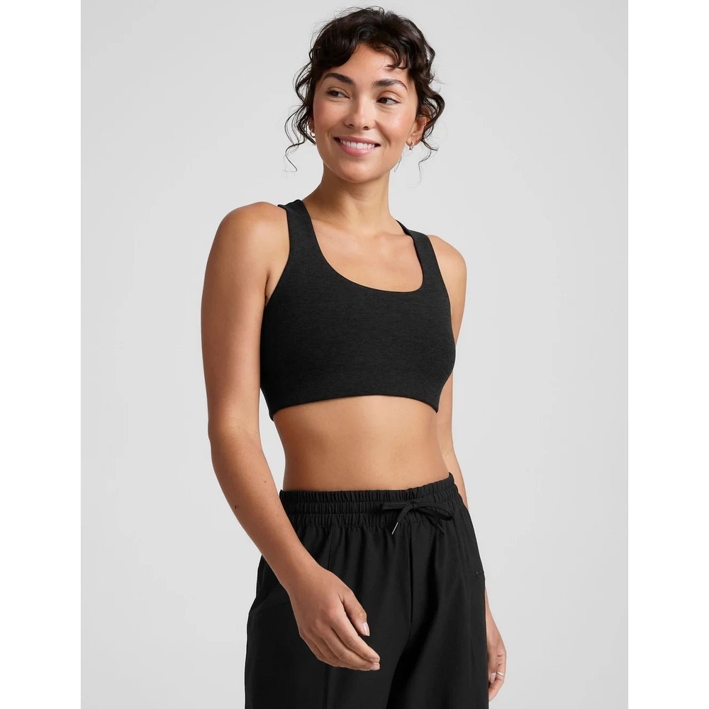 Beyond Yoga Black Sports Bra NWT XL Spacedye Simplicity Long‎ Line Bra 2.0